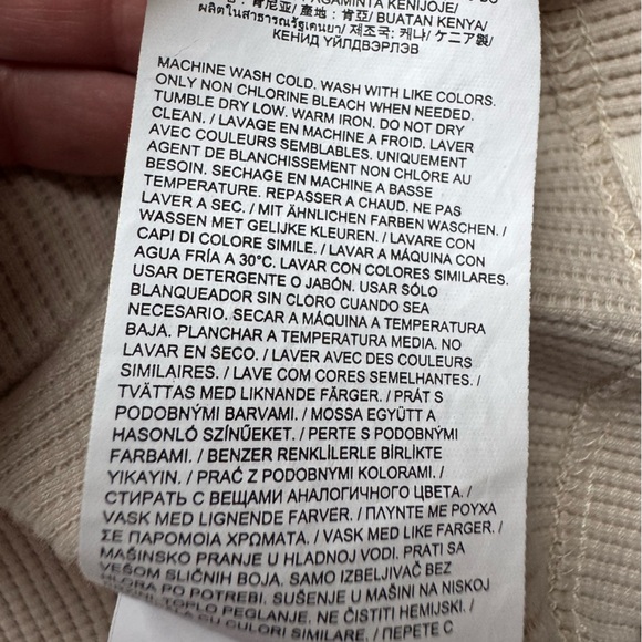 Dickies Oatmeal Thermal Henley Long Sleeve 3 Button Men’s Size Medium NWOT - Picture 8 of 11